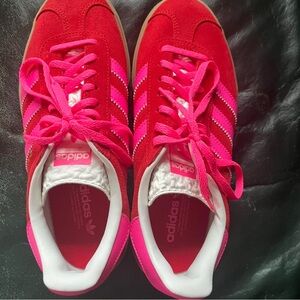 Adidas Women's Red and Pink Sneakers